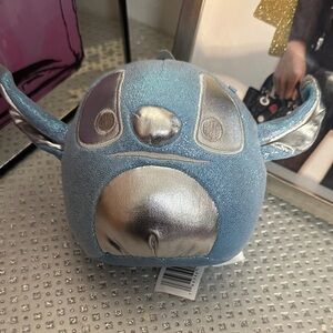 Stitch 100th Anniversary Squishmallow Blue and Silver EUC
